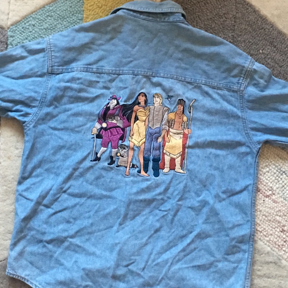 Disney Vintage Kids Embroidered Denim Shirt